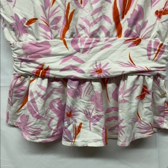 Postcard Anthropologie Floral ruched Top med - Picture 4 of 5